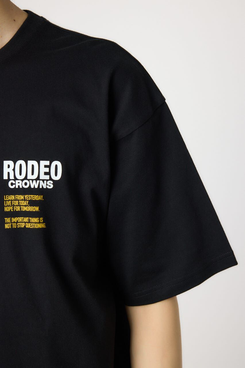 RODEO CROWNS「メンズOverlap デニムアップリケTシャツ」|Tシャツ・カットソー|