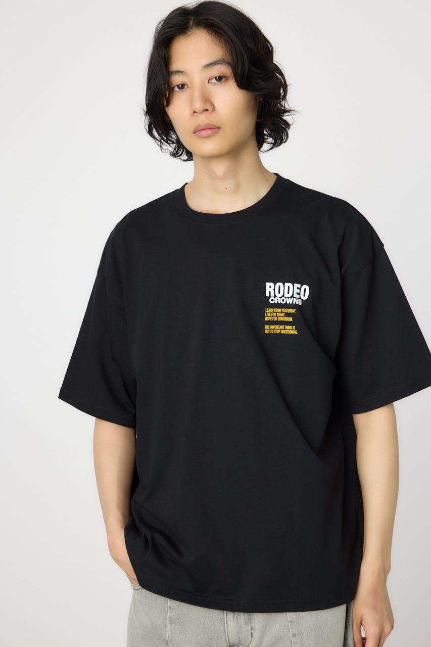 RODEO CROWNS「メンズOverlap デニムアップリケTシャツ」|Tシャツ・カットソー|