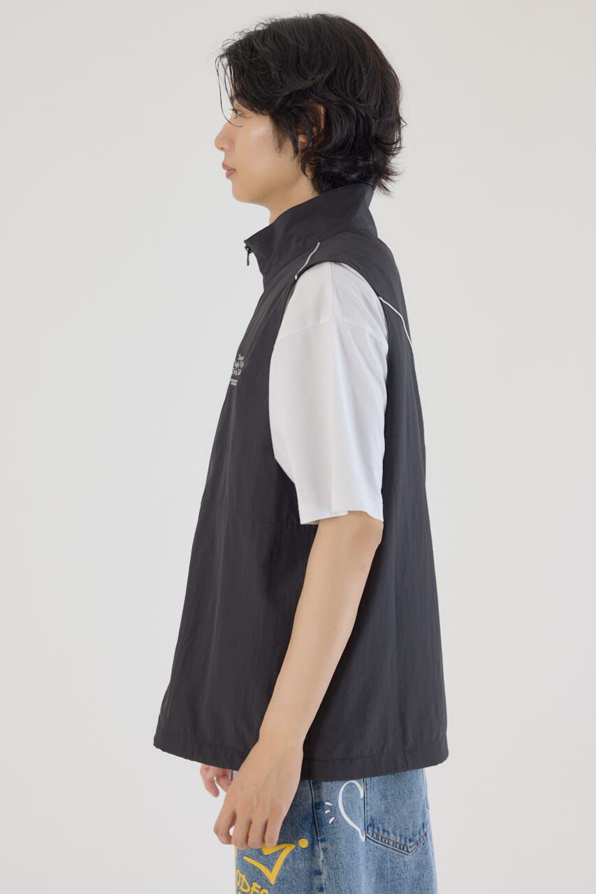 RODEO CROWNS「ドロストスタンドネックベスト」|ダウンベスト・ベスト|