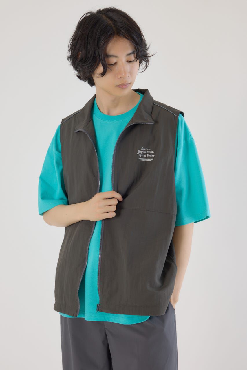 RODEO CROWNS「ドロストスタンドネックベスト」|ダウンベスト・ベスト|