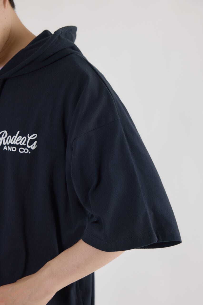 RODEO CROWNS「ハーフスリーブロゴZIPパーカー」|パーカー|