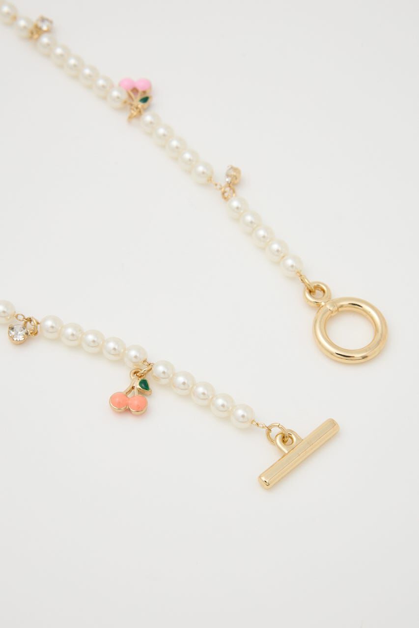 RODEO CROWNS「サクランボフェイクパールネックレス」|ネックレス|