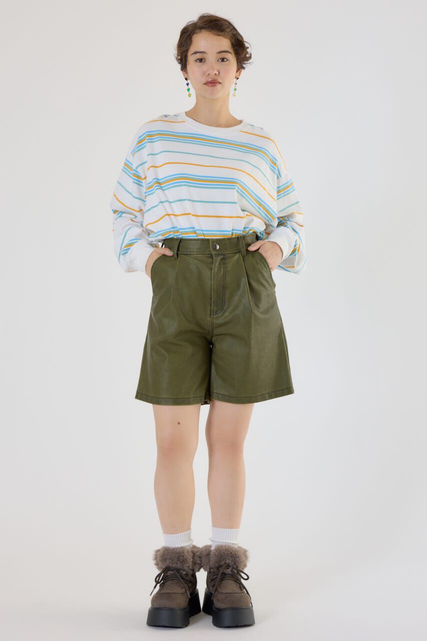 RODEO CROWNS「ヴィンテージフェイクレザーハーフパンツ」|その他|