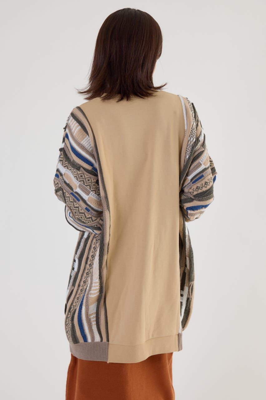 RODEO CROWNS「3D マルチカラーニットドッキングチュニック」|ニット・セーター|