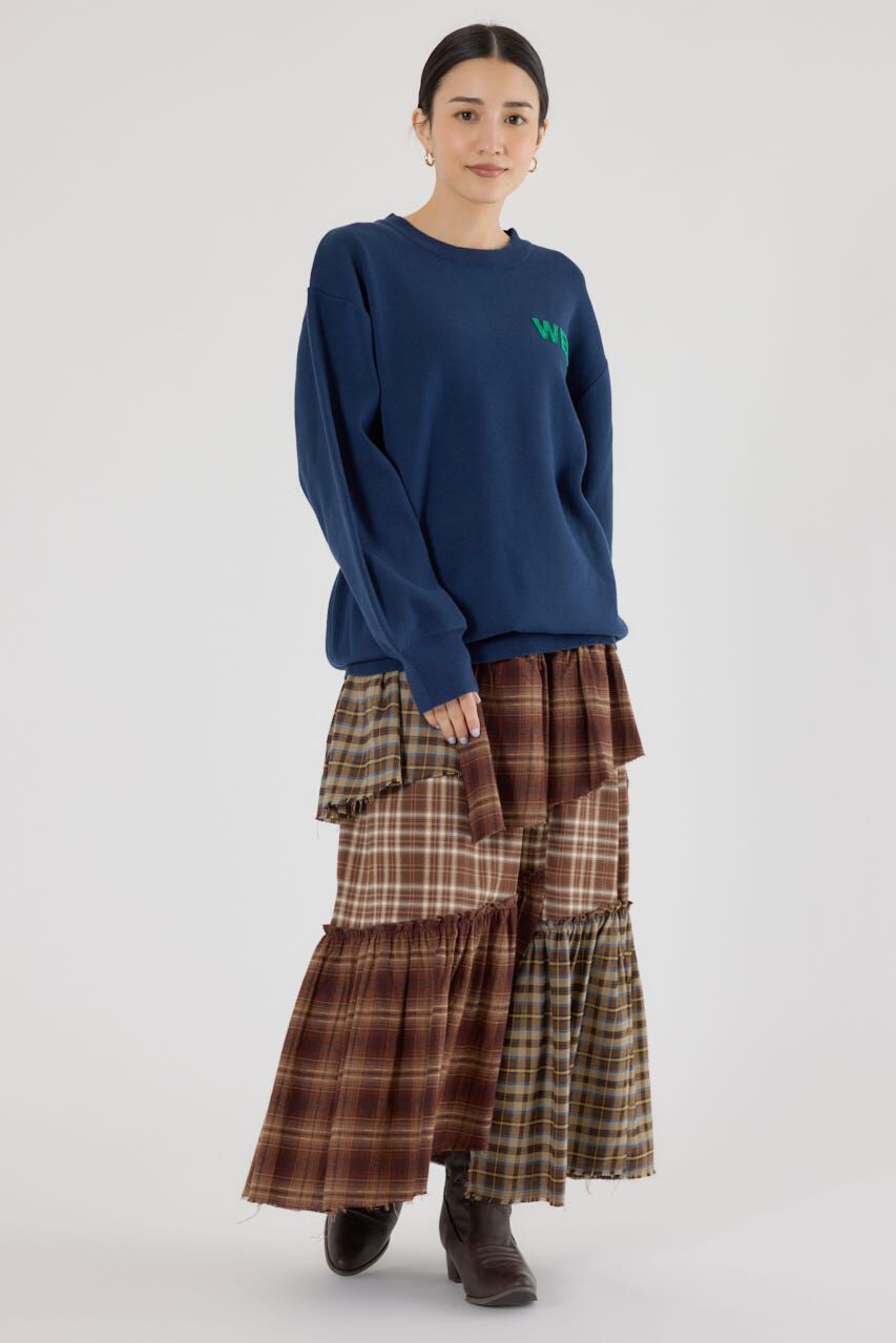 RODEO CROWNS「フェルトアップリケニットトップス」|ニット・セーター|