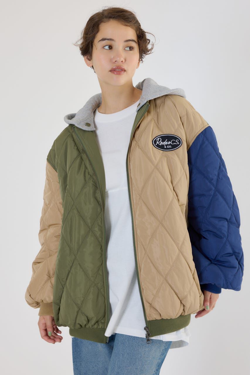 RODEO CROWNS「キルティングフードブルゾン」|ブルゾン・スタジャン|Multi_1