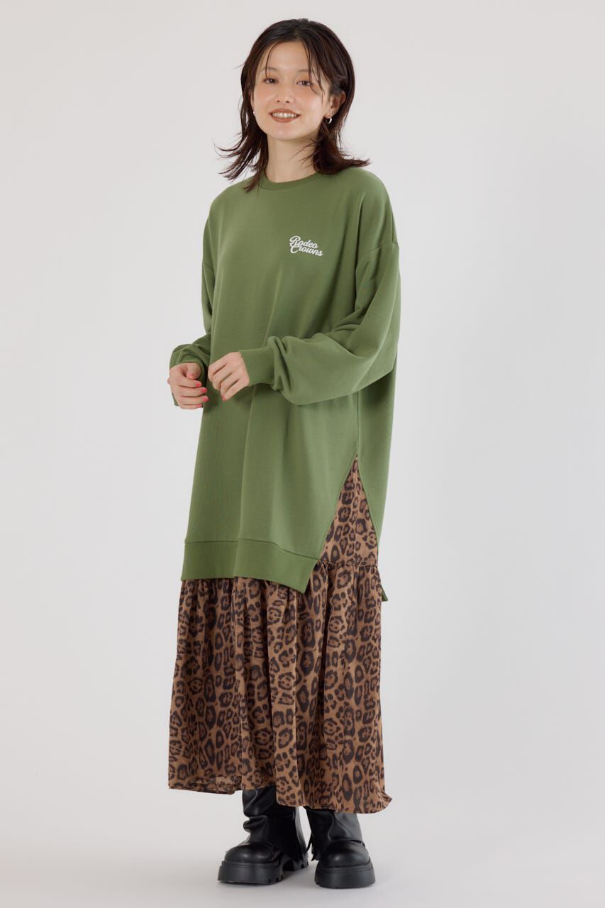 RODEO CROWNS「アニマルパターンドッキングワンピース」|ワンピース|