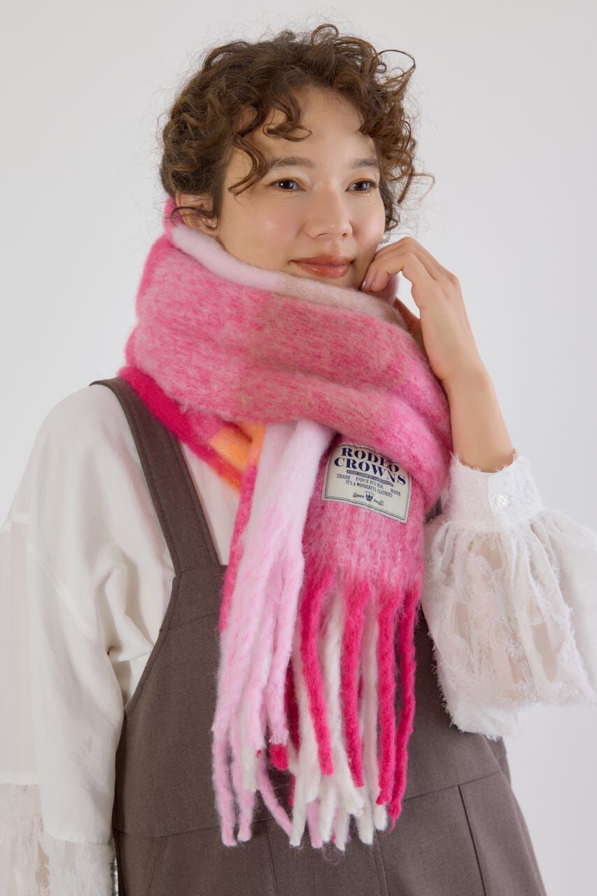 RODEO CROWNS「チェックガラ ボリュームマフラー」|その他|