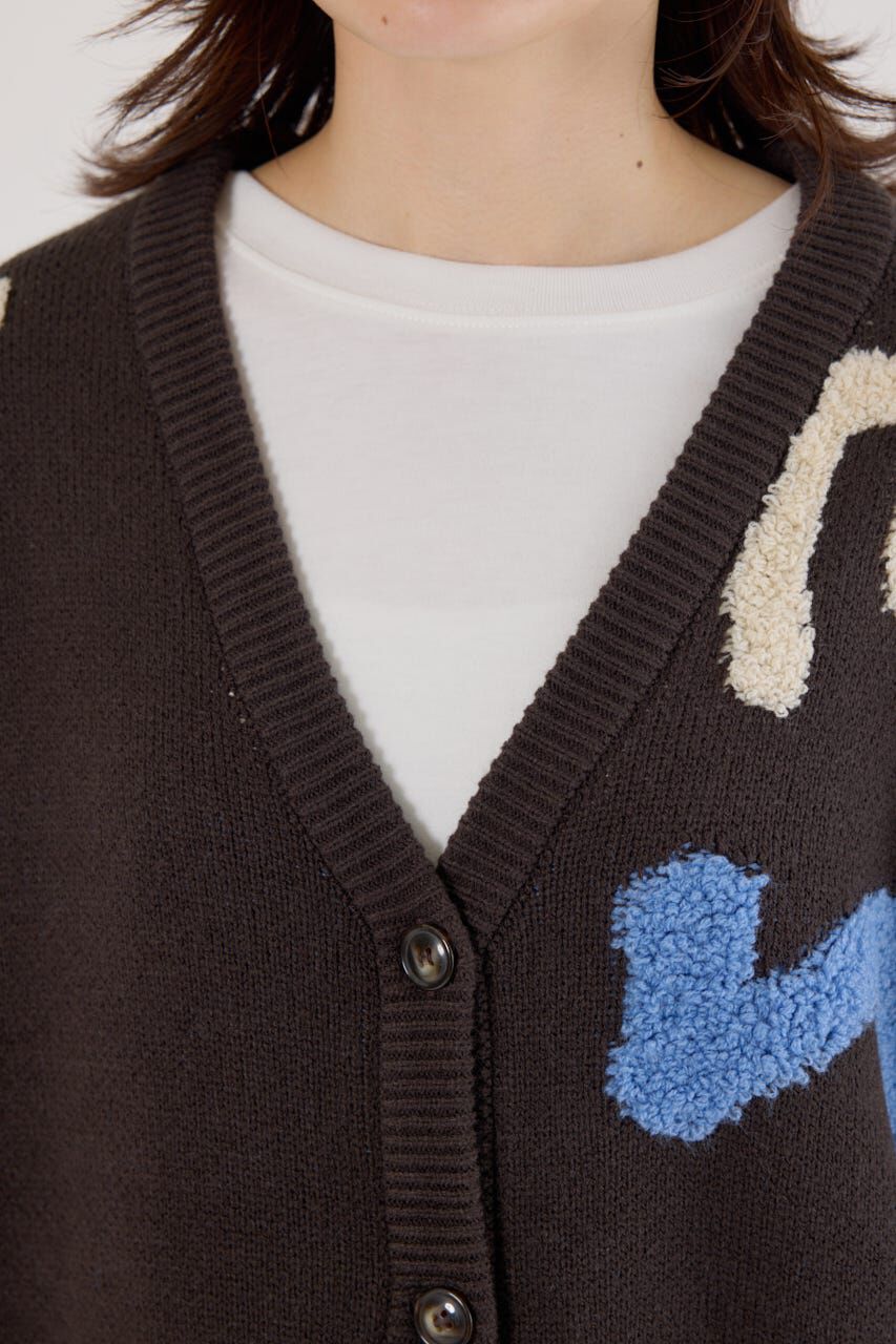 RODEO CROWNS「LETTER LOGOニットカーディガン」|カーディガン|