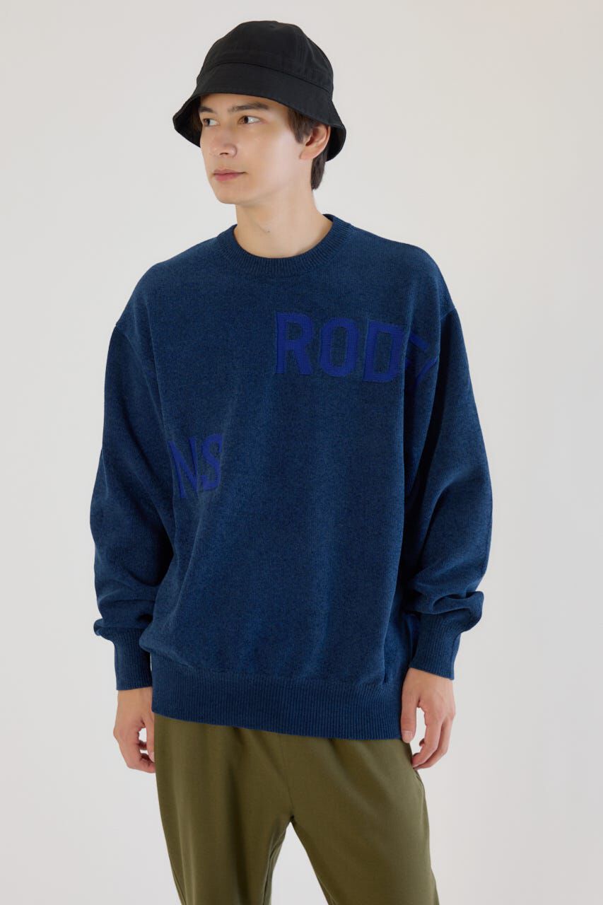 RODEO CROWNS「ランダムロゴモールニット」|ニット・セーター|NVY