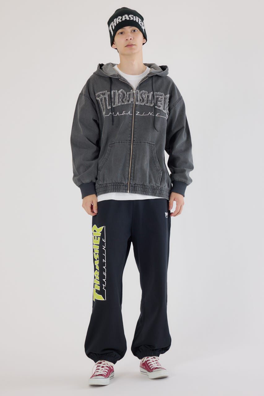 RODEO CROWNS「(THRASHER) デニムフードブルゾン」|ブルゾン・スタジャン|