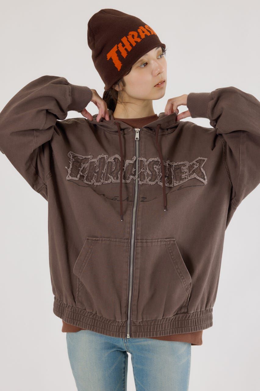 RODEO CROWNS「(THRASHER) デニムフードブルゾン」|ブルゾン・スタジャン|
