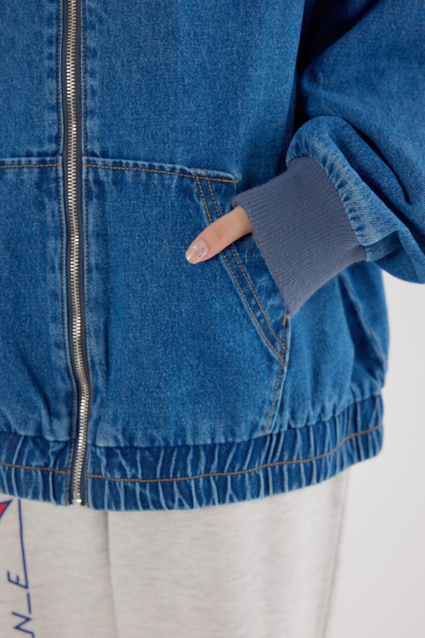 RODEO CROWNS「(THRASHER) デニムフードブルゾン」|ブルゾン・スタジャン|