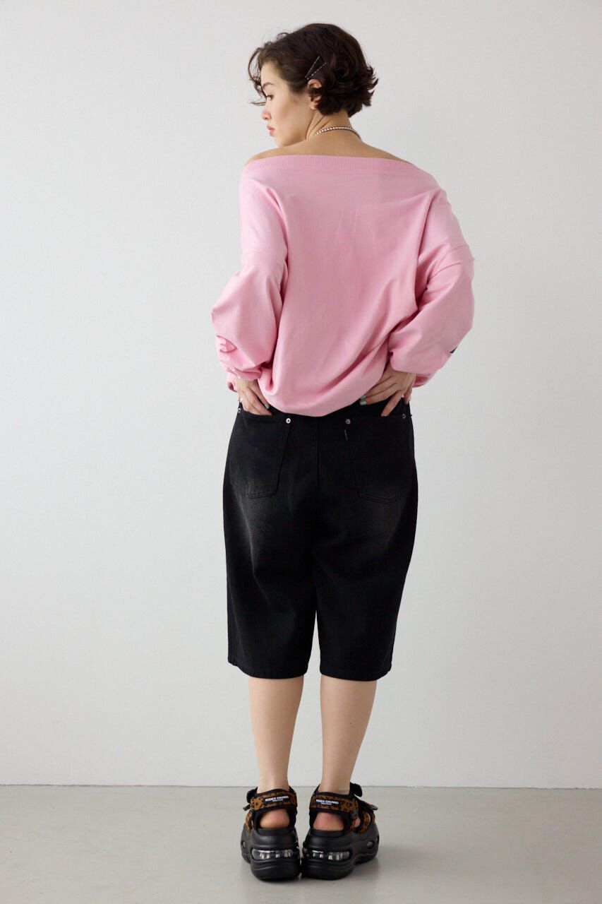 RODEO CROWNS「メッセージオフショルダートップス」|パーカー|