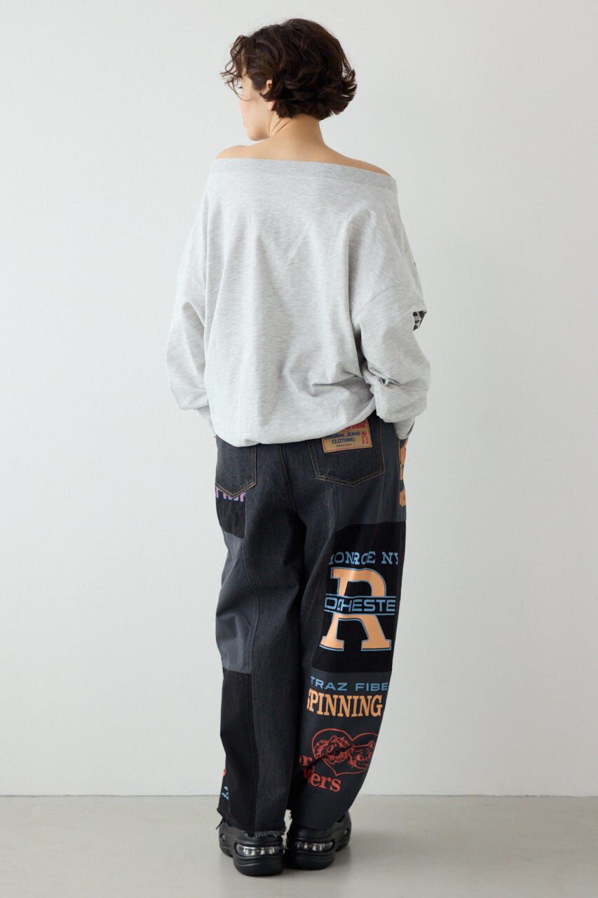 RODEO CROWNS「メッセージオフショルダートップス」|パーカー|