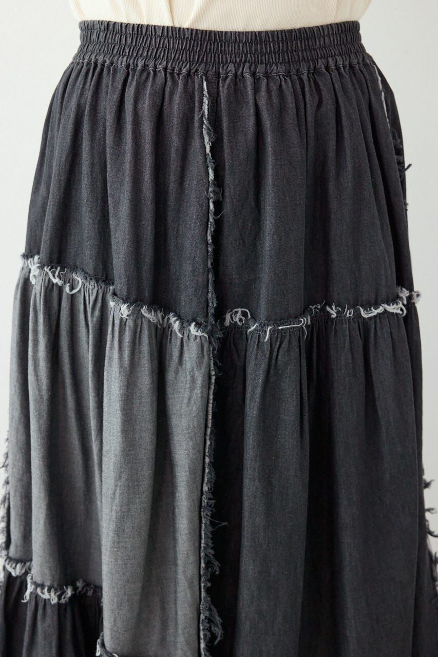 RODEO CROWNS「デニムパッチワークティアードスカート」|スカート|