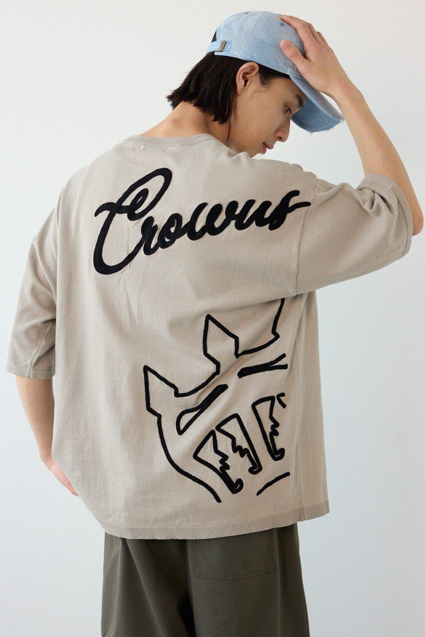 RODEO CROWNS「ビッグチェーン刺繍ニットトップス」|ニット・セーター|L/GRY1