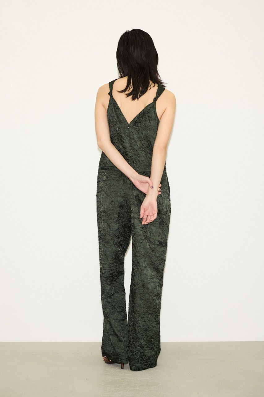 SLY「WRINKLE SATIN オールインワン」|その他|L/BLK1