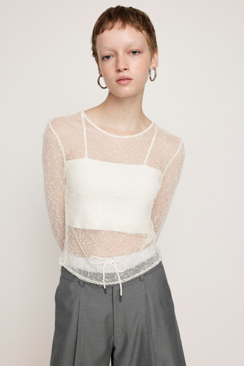 SLY「NEP SHEER KNIT トップス」|ニット・セーター|