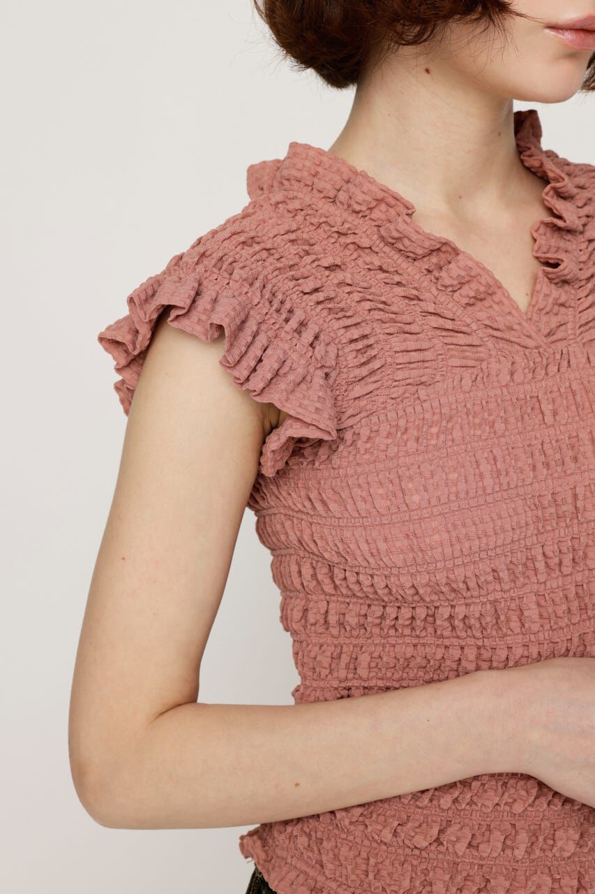 SLY「SHEER SHIRRING BUSTIER トップス」|その他|