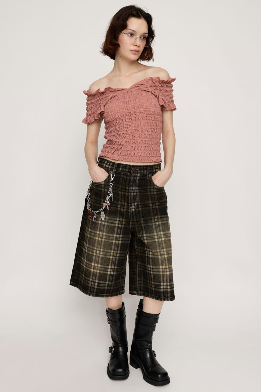 SLY「SHEER SHIRRING BUSTIER トップス」|その他|