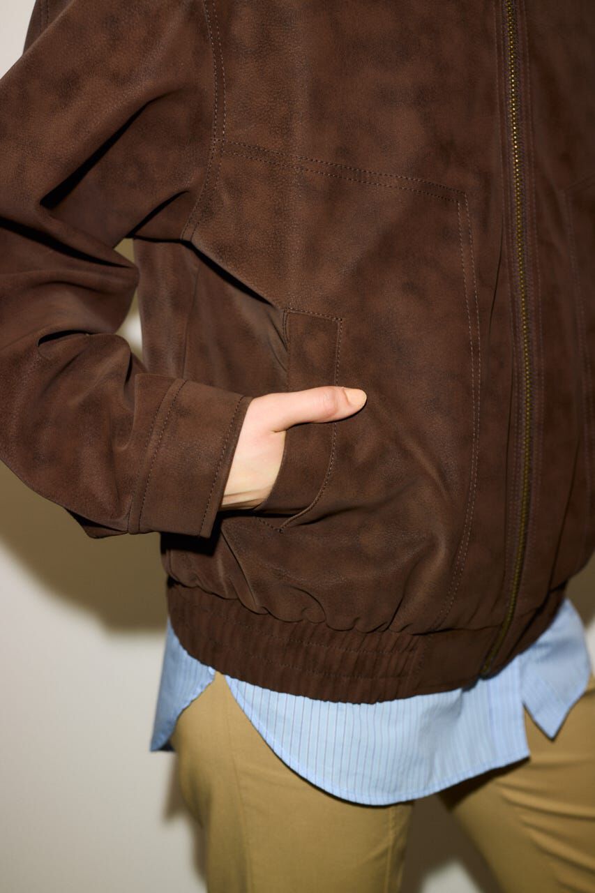 SLY「F／SUEDE SWINGTOP ブルゾン」|ブルゾン・スタジャン|