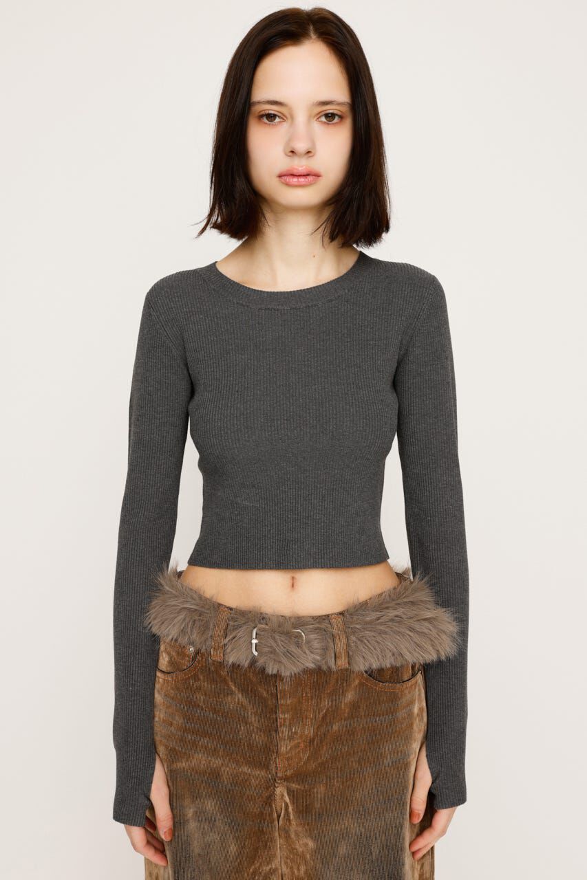 SLY「BASIC HG RIB トップス」|ニット・セーター|