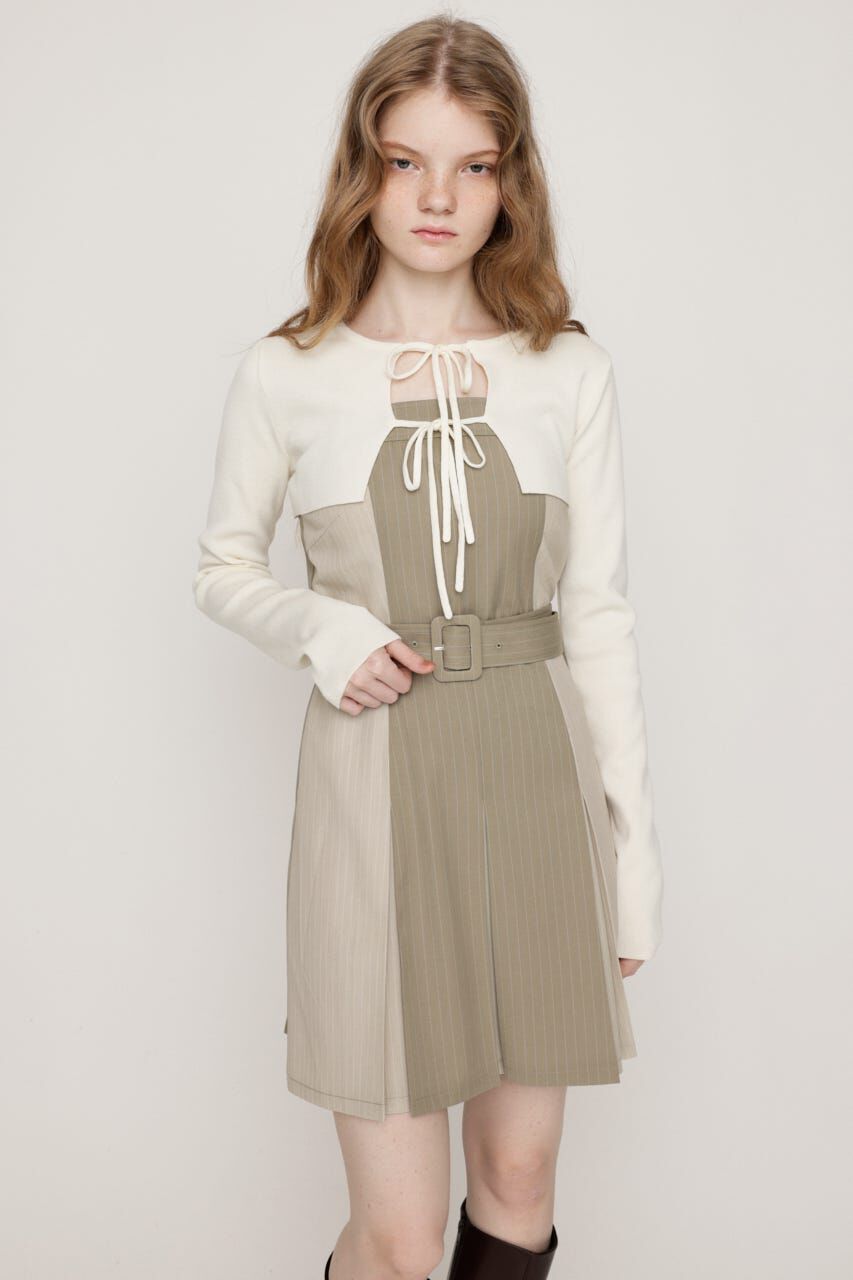 SLY「BOX PLEATS CAMI S／OP SET」|ワンピース|