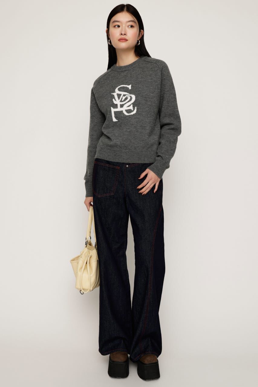 SLY「LOGO JQ KNIT トップス」|ニット・セーター|