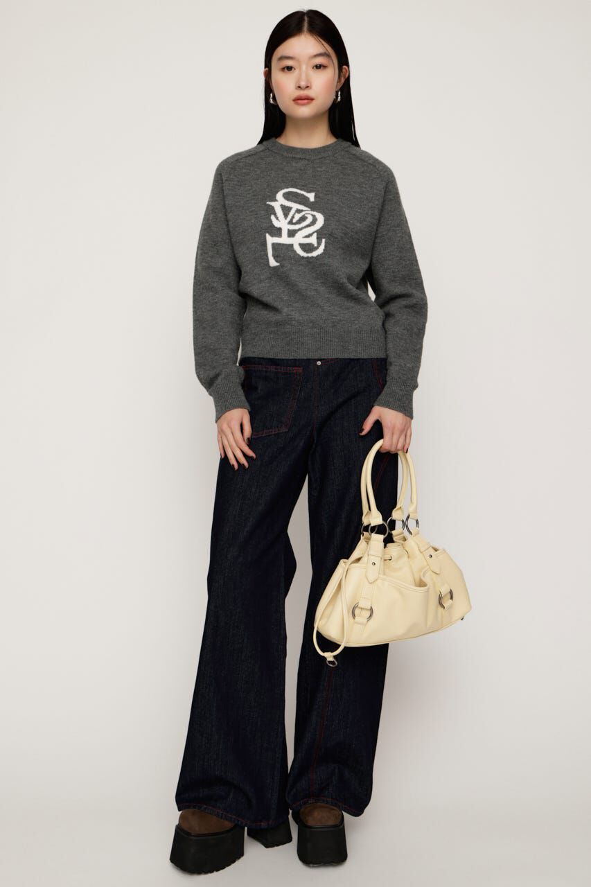 SLY「LOGO JQ KNIT トップス」|ニット・セーター|