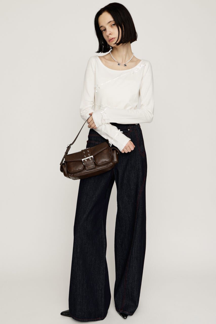 SLY「SWITCHING CUT トップス」|Tシャツ・カットソー|