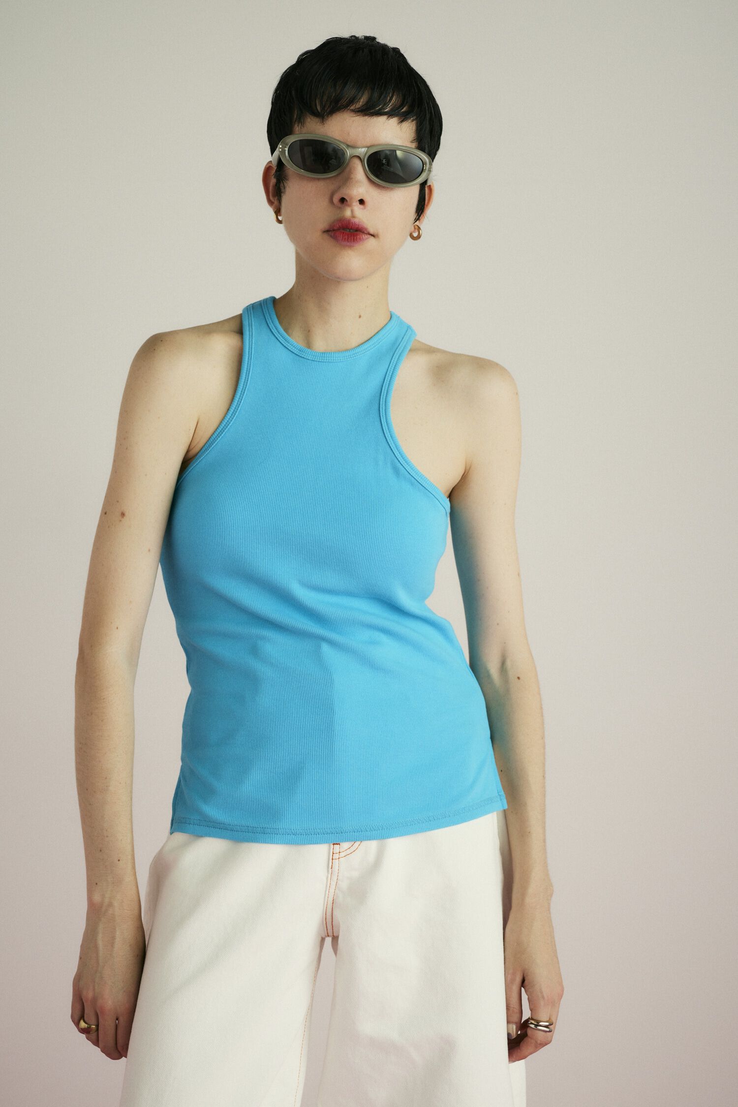 HeRIN.CYE「American sleeve tank top」|タンクトップ|BLU