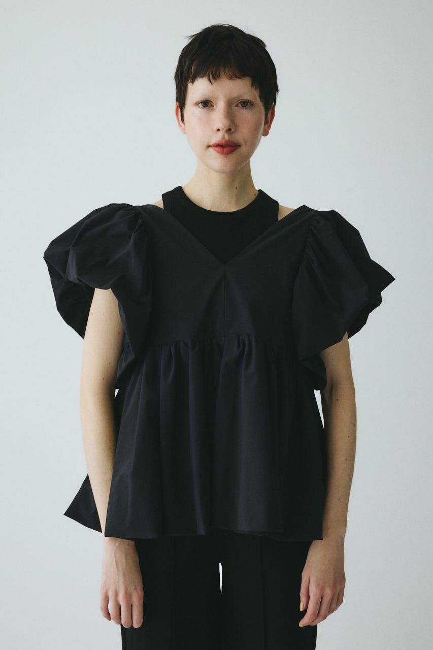 HeRIN.CYE「［予約］2way balloon hem tops」|シャツ・ブラウス|BLK