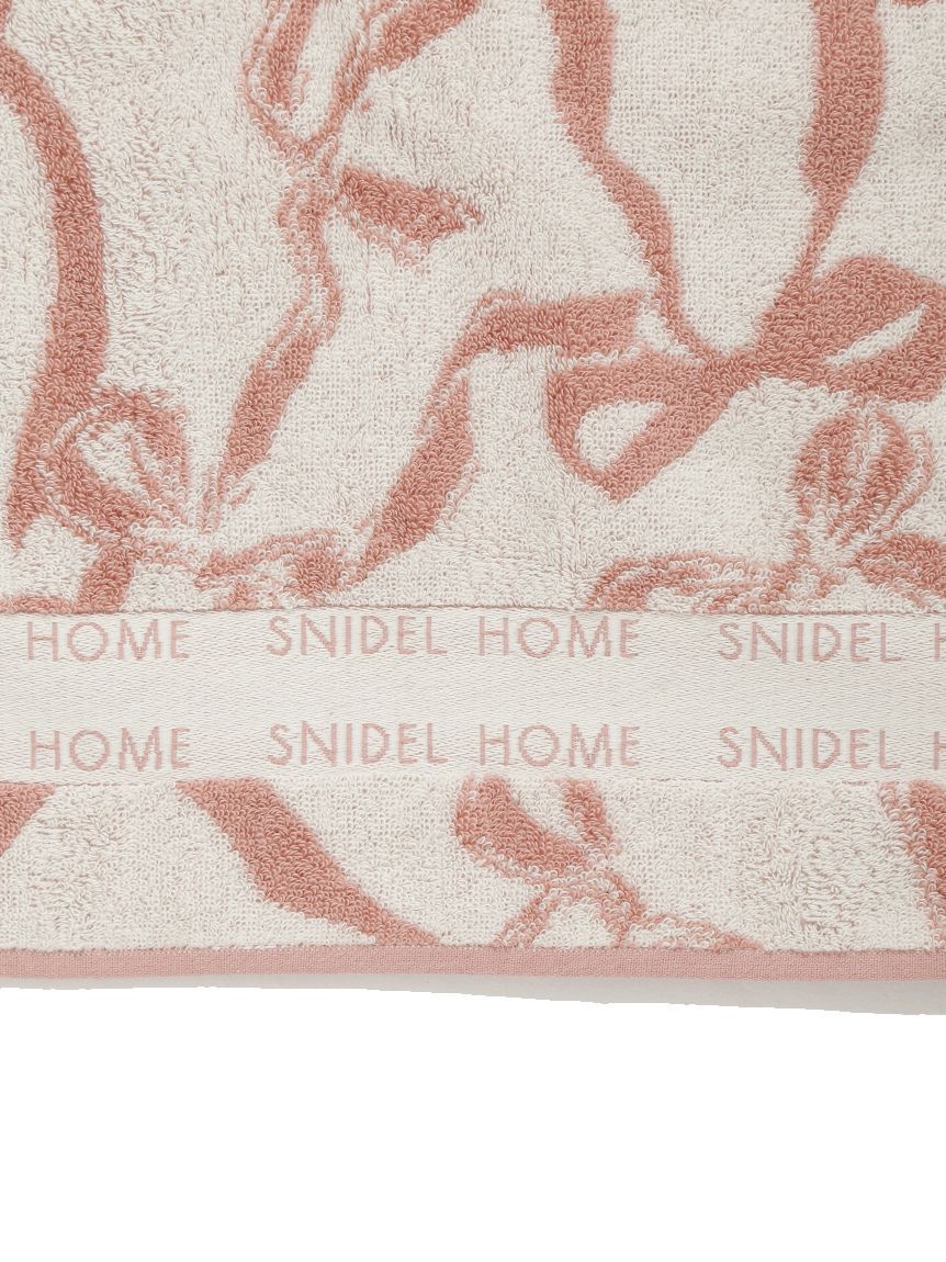 SNIDEL HOME「リボンジャカードフェイスタオル」|タオル|