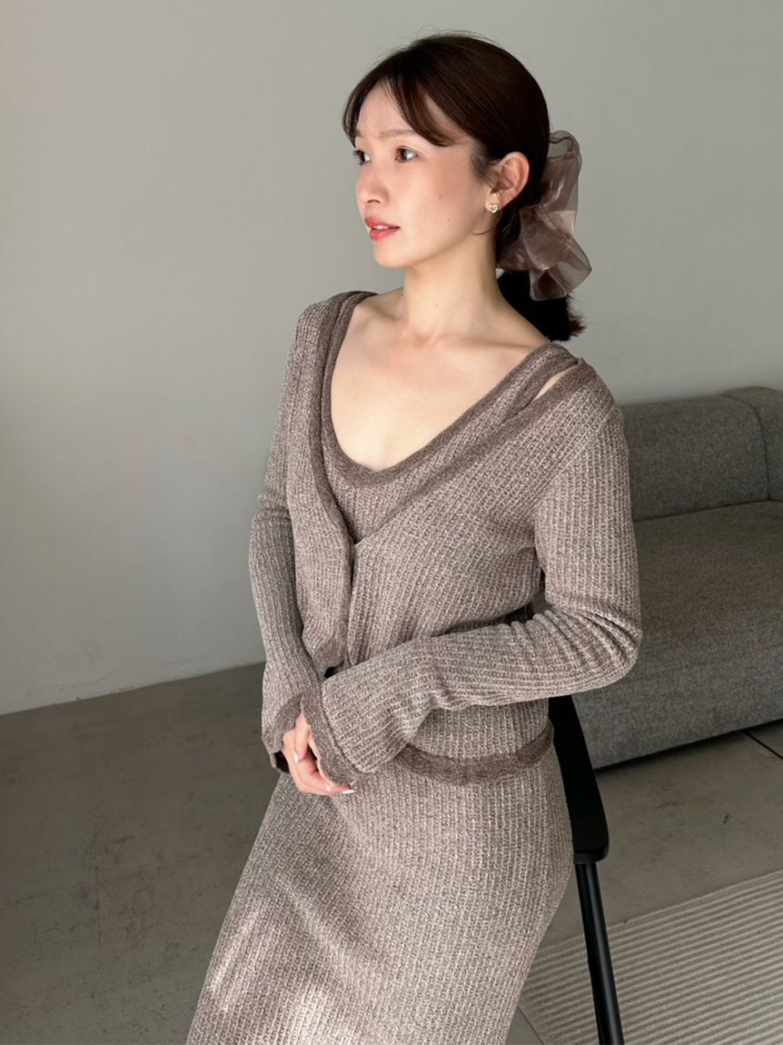 SNIDEL HOME「クロシェカーディガン」|ルームウェア|