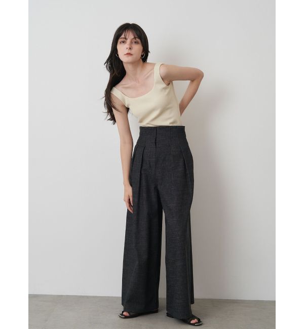 ELENDEEK「SQUARE NECK PAD TANK」|タンクトップ|