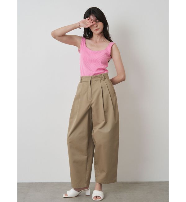 ELENDEEK「SQUARE NECK PAD TANK」|タンクトップ|