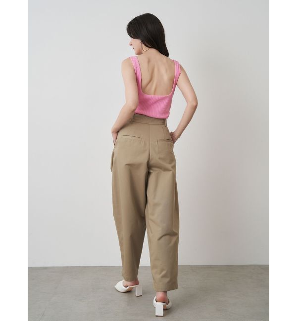 ELENDEEK「SQUARE NECK PAD TANK」|タンクトップ|