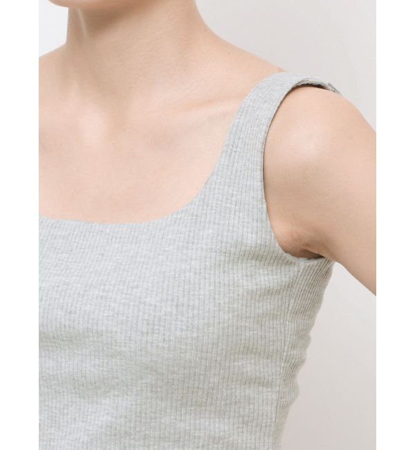 ELENDEEK「SQUARE NECK PAD TANK」|タンクトップ|