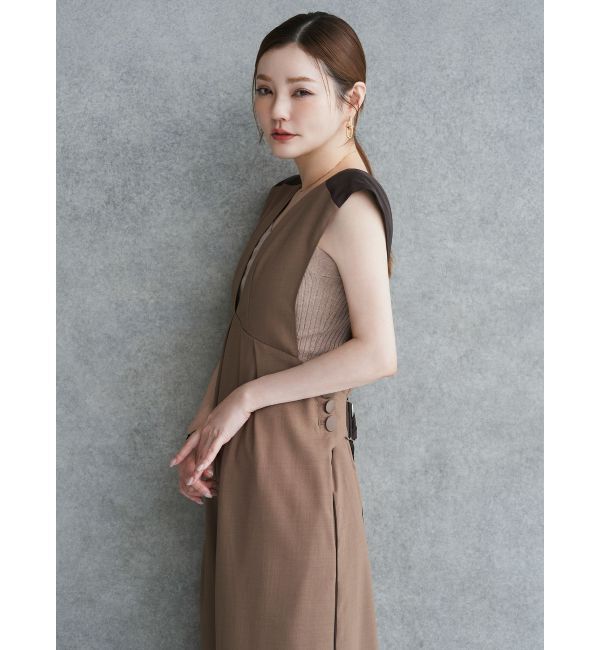 ELENDEEK「【FUJIKO&times;ELENDEEK】RIB KNIT TANK」|タンクトップ|モカ