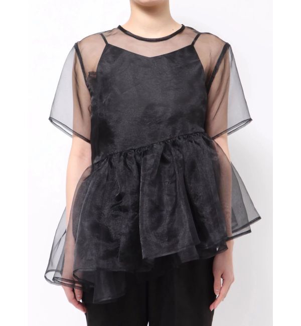 ELENDEEK「【yuumi&times;ELENDEEK】CAMI SET ASYMMETRY BL」|シャツ・ブラウス|