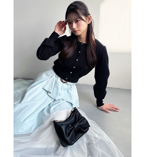 RESEXXY「クルーネックニットカーディガン」|カーディガン|