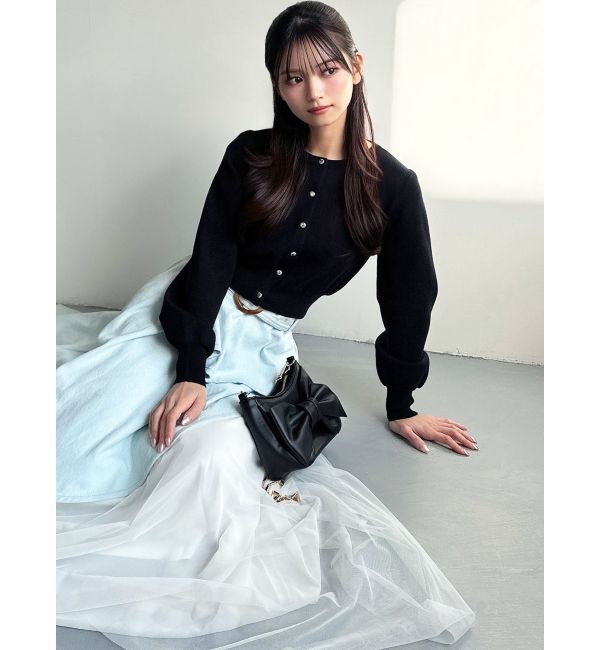 RESEXXY「クルーネックニットカーディガン」|カーディガン|