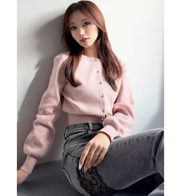 RESEXXY「クルーネックニットカーディガン」|カーディガン|