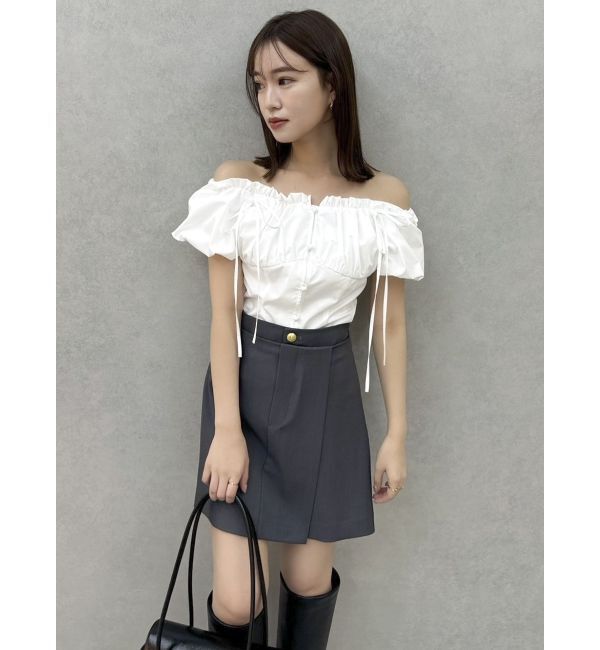 dazzlin「【セットアップ対応】レイヤーハイウエストミニスカート」|スカート|