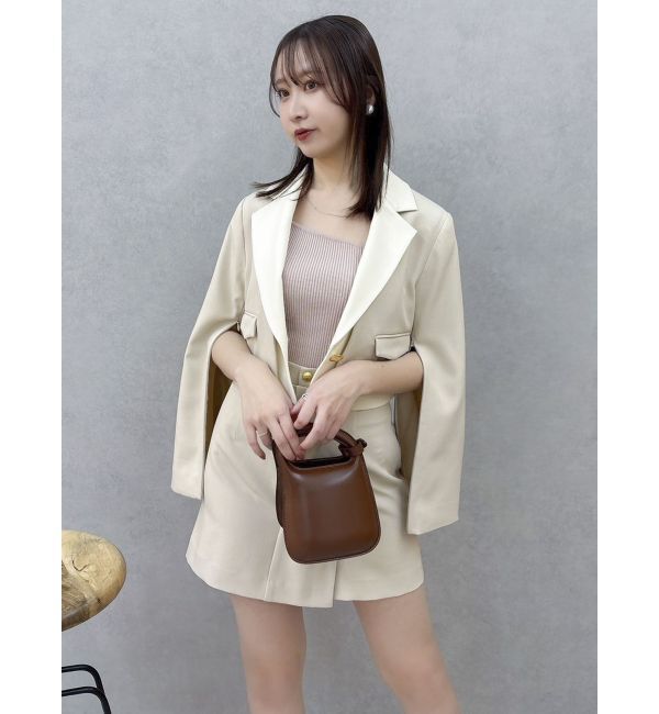 dazzlin「【セットアップ対応】レイヤーハイウエストミニスカート」|スカート|