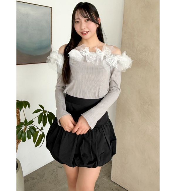 dazzlin「バリエバルーンミニスカート」|スカート|