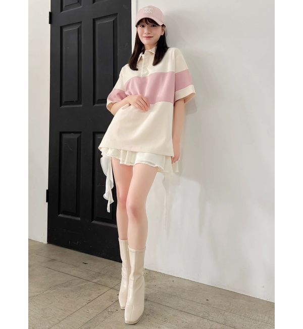 dazzlin「ラガーオーバーシャツ」|ポロシャツ|