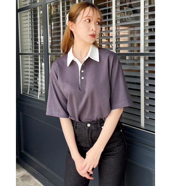 dazzlin「ラガーオーバーシャツ」|ポロシャツ|