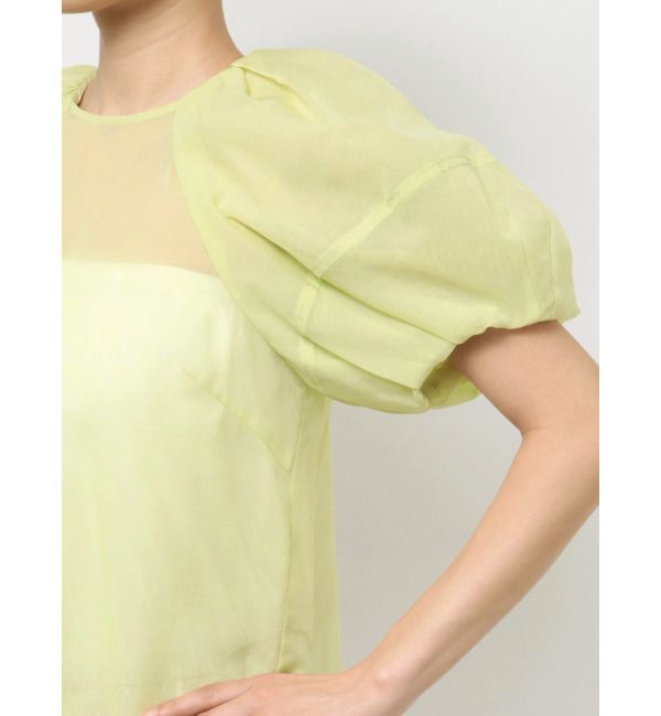 MERCURYDUO「【OUNNOUN】バルーンスリーブシアーブラウス」|シャツ・ブラウス|